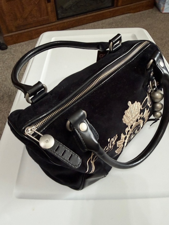 Juicy Couture Velvet Purse Bag Black New with tags - Picture 5 of 14
